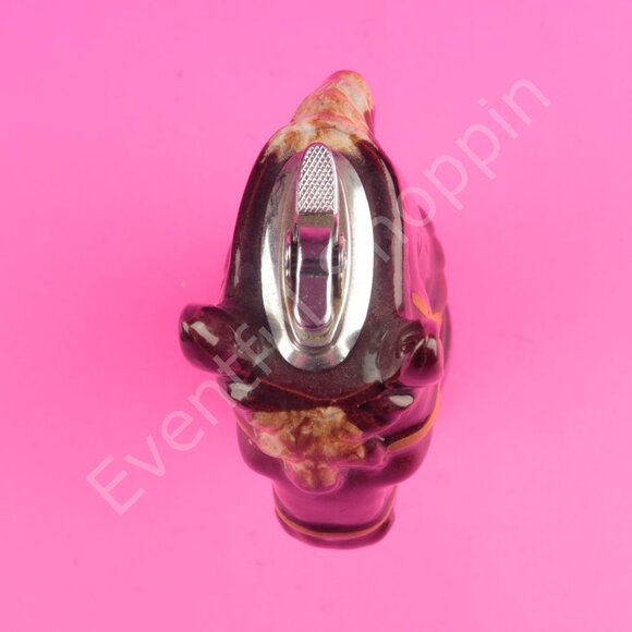 Vintage MCM Ceramic Horse Knight Chess Regency Table Lighter MI Japan in Brown - Picture 7 of 7